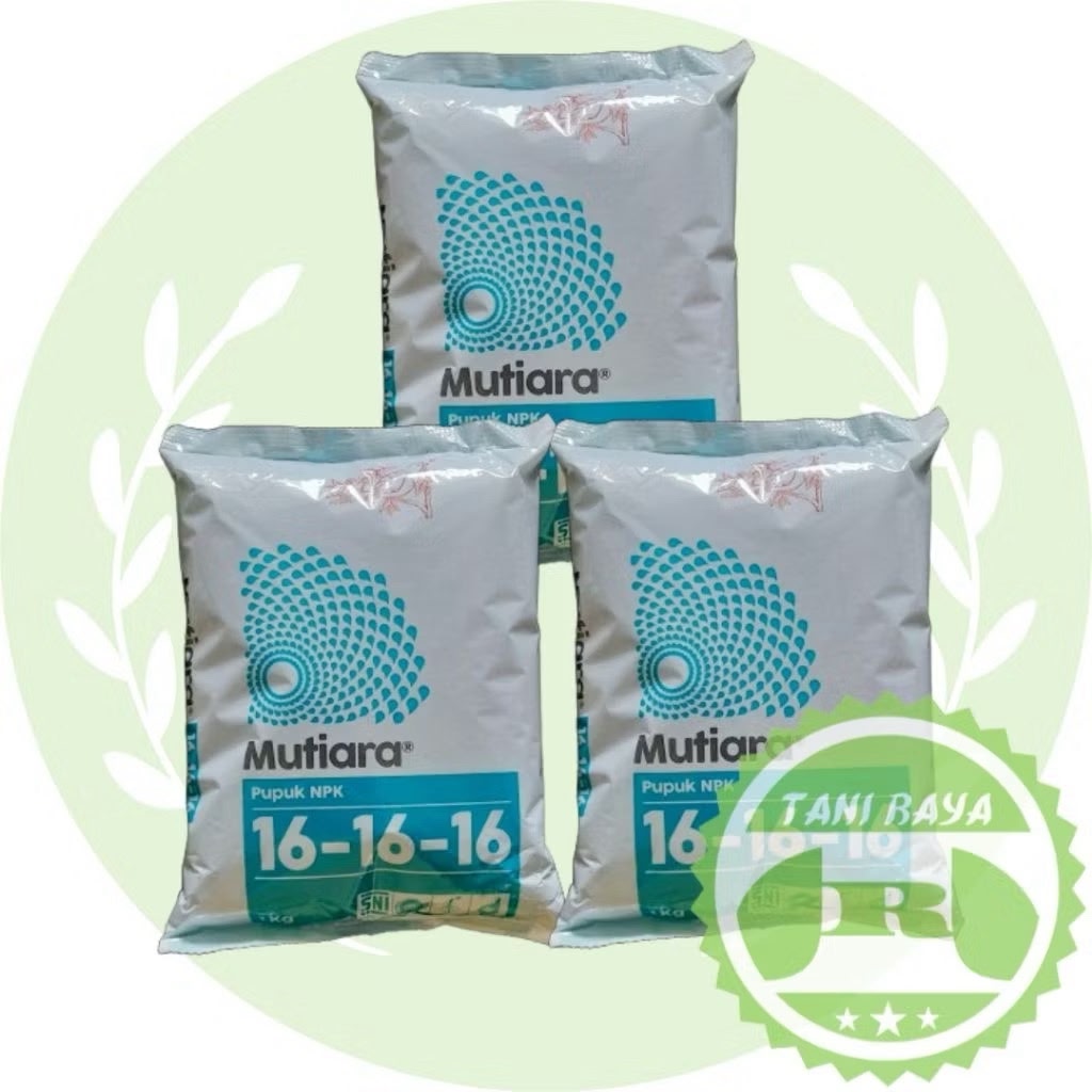pupuk npk mutiara 16.16.16. kemasan 1kg